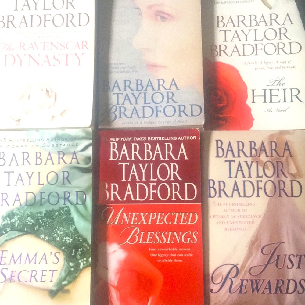 Barbara Taylor Bradford Collection Lot of 6 Six Paperback Books